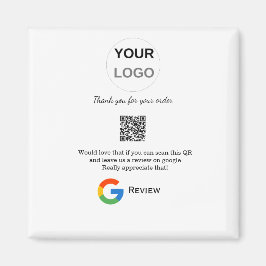 Google recension Business logotyp Scan QR-granskni Magnet