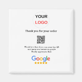 Google recension Business logotyp Scan QR-granskni Magnet