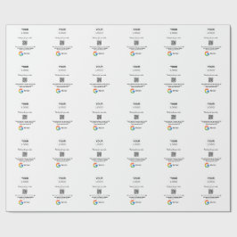 Google recension Business logotyp Scan QR-granskni Presentpapper