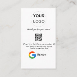 Google recension Business logotyp Scan QR-granskni Visitkort