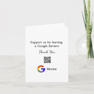 Google recension företagslogotyp Skanna QR-recensi Anteckningskort