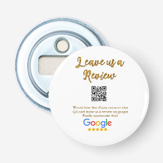 Google recension företagslogotyp Skanna QR-recensi Flasköppnare