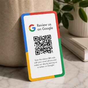 Google Recensioner Företagskort QR-kod Recension Visitkort