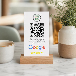 Google Recensioner QR-kod för länk till företags Visitkort
