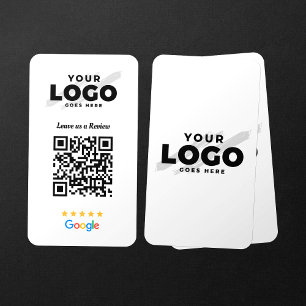 Google Recensioner QR-kod Företag Recension Länk 5 Visitkort