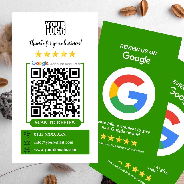 Google Recensioner Visitkort (Skapare uppladdad)