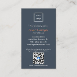 Google Review - Affärskort - Facebook QR-länk Visitkort