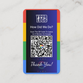 Google Review Affärskort with Facebook Link Visitkort