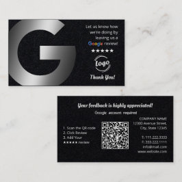 Google Review Premium QR Visitkort