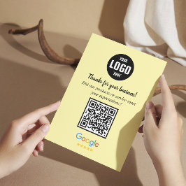 Google Review QR Code Cards | Business Enclosure Tilläggskort