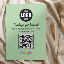 Google Review QR Code Cards | Business Enclosure Tilläggskort