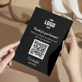 Google Review QR Code Cards | Business Thank You Tilläggskort
