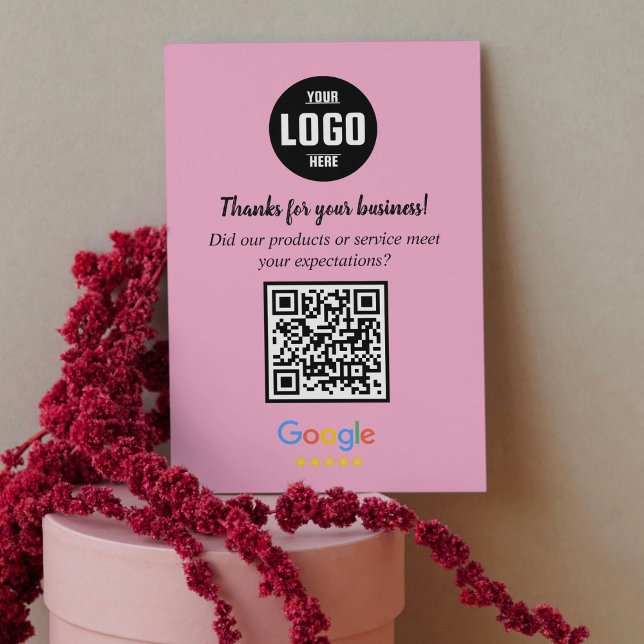 Google Review QR Code Cards | Business Thank You  Tilläggskort (Google Review QR Code Cards | Business Thank You Inserts)