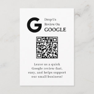 Google Review QR Feedback-länk för företag Tilläggskort