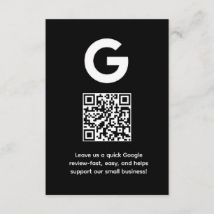 Google Review QR Företagsåterkopplingslänk Tilläggskort