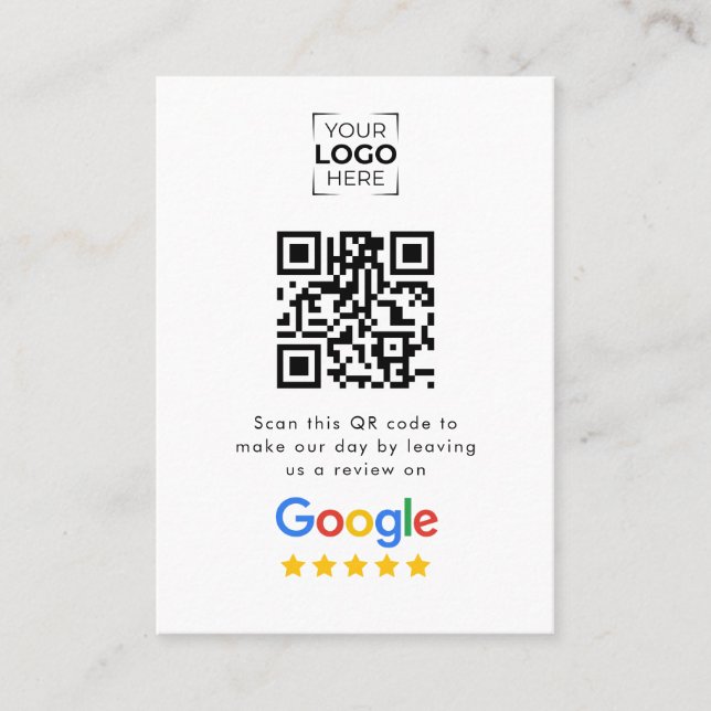 Google Review QR-kod Företagsrecension  (Framsida)