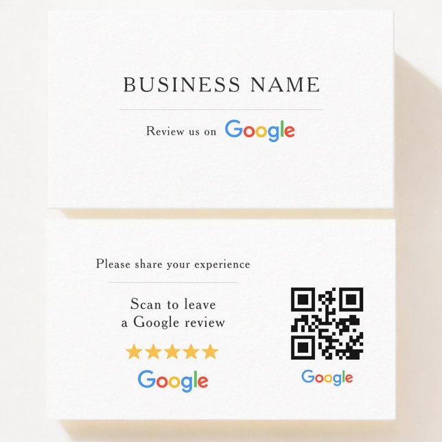 Google Review QR-kod Visitkort (Skapare uppladdad)