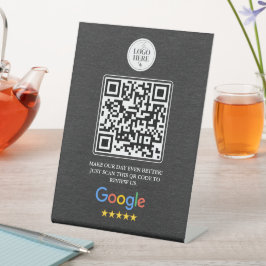 Google Review QR-kodskylt för salonger och ögonfra