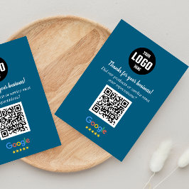 Google Review QR-kort | Företag Tack  Tilläggskort