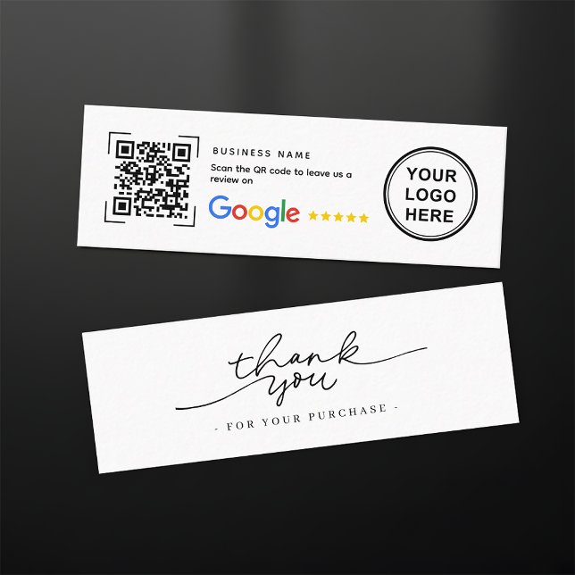 Google Review Thank You Mini Business Inserts Mini Visitkort (Skapare uppladdad)