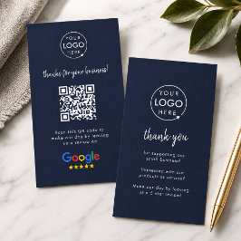 Google Review us Business Tack QR-kodflottan Visitkort