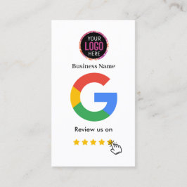 Google Review with QR Code Link Cg Affärskort Visitkort
