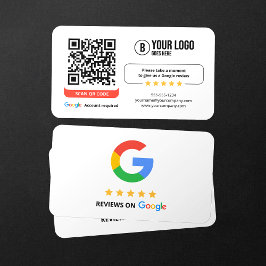 Google Reviews QR-kod Ge min verksamhet 5 stjärnor Visitkort