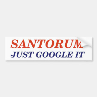 Google Santorum Bildekal
