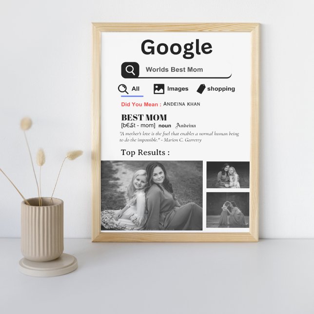 Google World's best Mamma Retro Personlized-foto Poster (Skapare uppladdad)