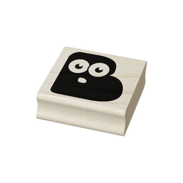 Googly Brev B Rubber Frimärke Stämpel (Stämpel)