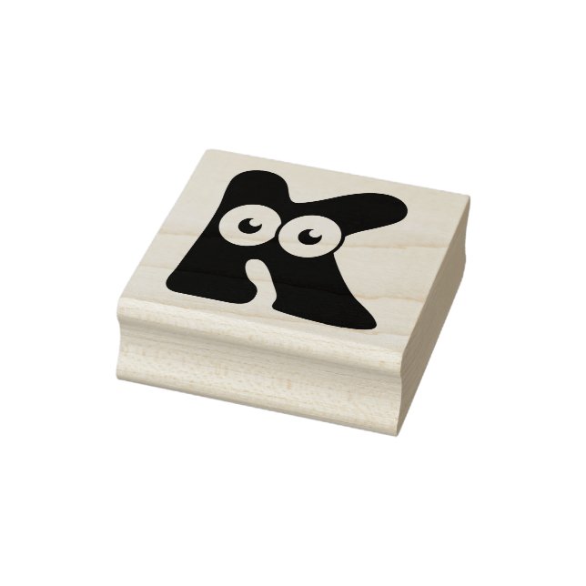Googly Brev K Rubber Frimärke Stämpel (Stämpel)