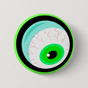 Googly Kryp Öga Design Knapp