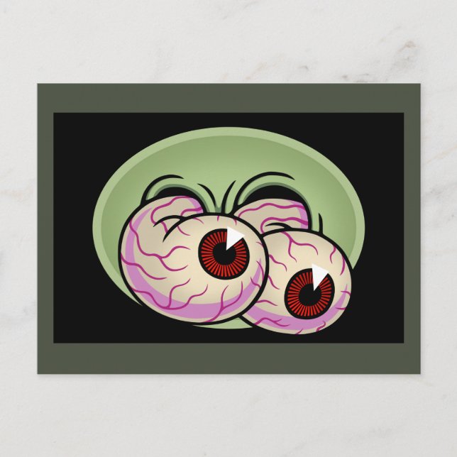 Googly Monster Ögon Vykort (Framsida)