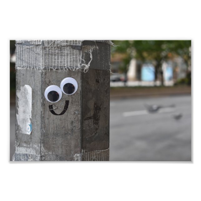 Googly Öga Eyebulls New York City Photography NYC Fototryck (Framsidan)