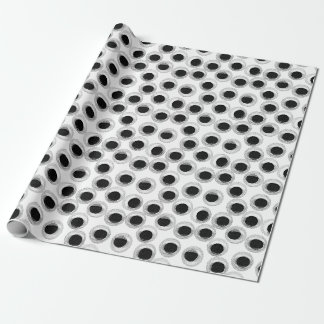 Googly öga mönster - transparent presentpapper
