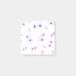 Googly ögon teckning, enkelt fånig och roligt post-it block