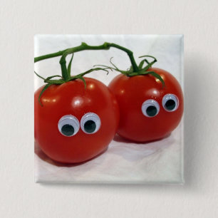 Googly synade enfaldiga tomater knapp