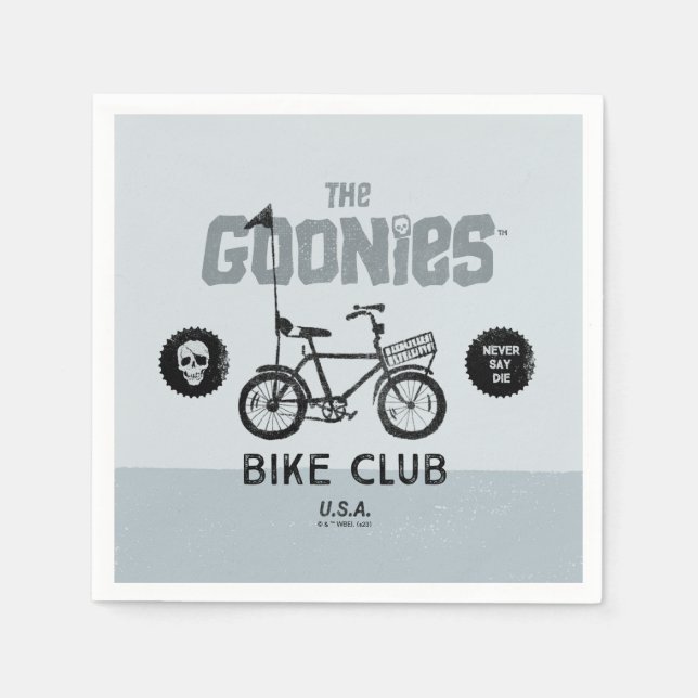 Goonies Bike Klubb U.S.A. Pappersservett (Framsidan)