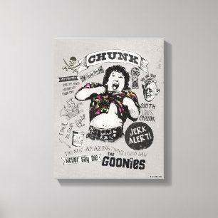 Goonies Chunk Retro Collage Canvastryck