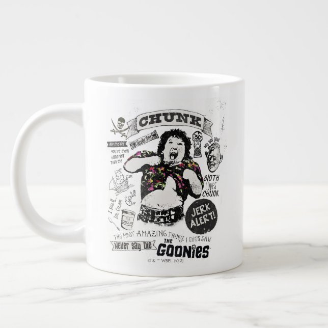 Goonies Chunk Retro Collage Jumbo Mugg (Vänster)