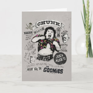 Goonies Chunk Retro Collage Kort