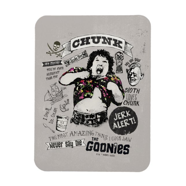 Goonies Chunk Retro Collage Magnet (Vertikal)