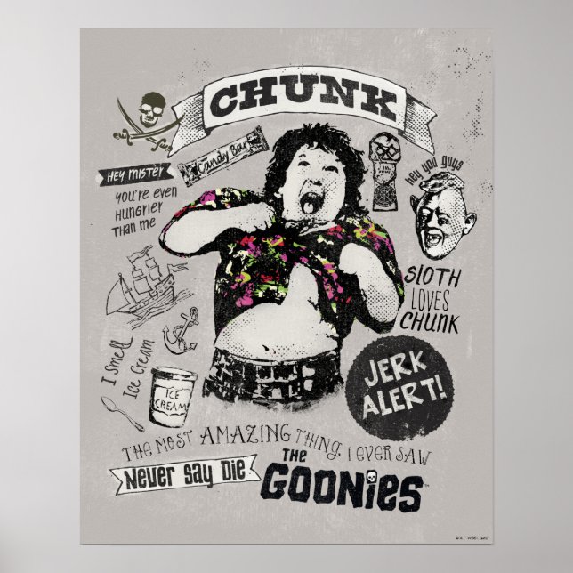 Goonies Chunk Retro Collage Poster (Framsidan)
