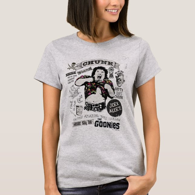 Goonies Chunk Retro Collage T Shirt (Framsida)