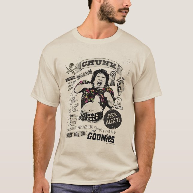 Goonies Chunk Retro Collage T Shirt (Framsida)