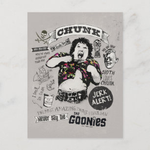 Goonies Chunk Retro Collage Vykort