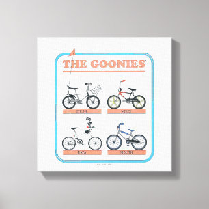Goonies-cykeldiagram Canvastryck