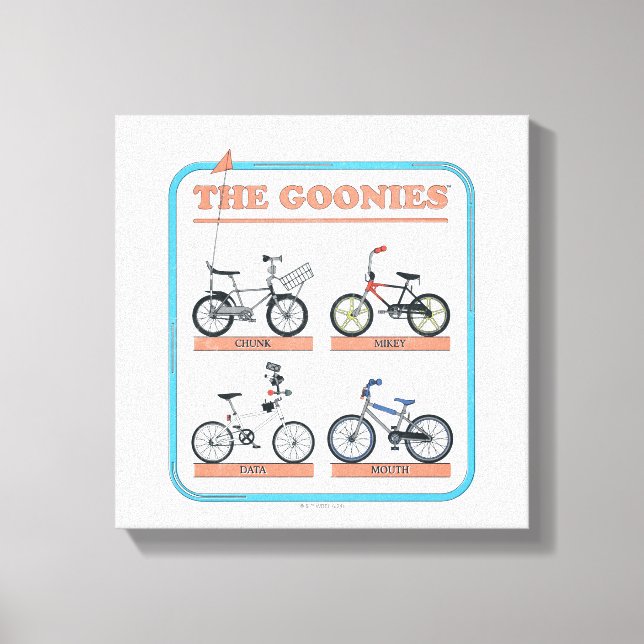 Goonies-cykeldiagram Canvastryck (Framsida)