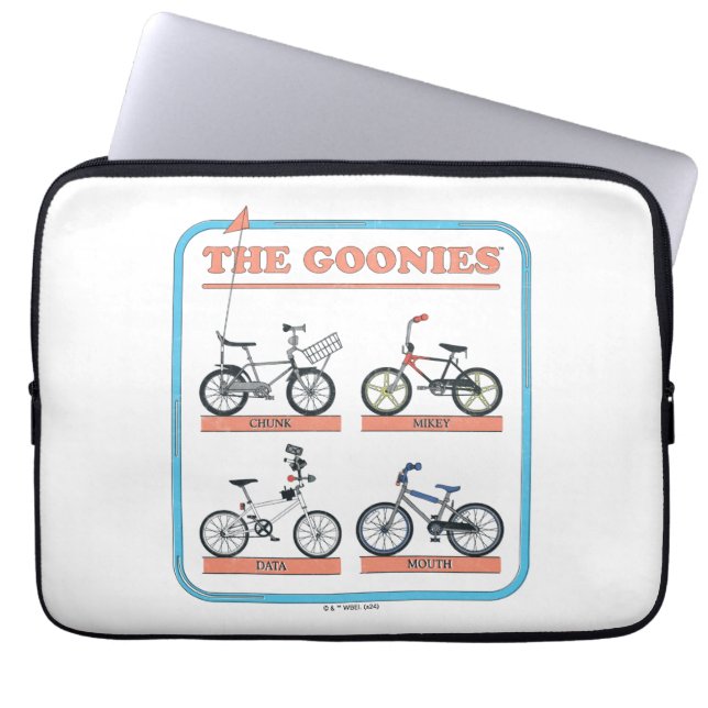 Goonies-cykeldiagram Laptop Fodral (Framsidan)