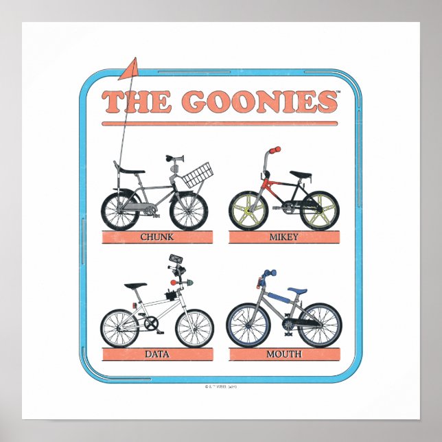 Goonies-cykeldiagram Poster (Framsidan)